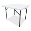 ALEPT36SW Square Plastic Folding Table - White