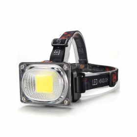 New Headlight Cob Floodlight Led Rechargeable Strong Light Super Bright Operation Work Auto Repair Night Fishing Lamp Head-Mounted Flashlight