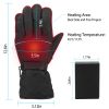 Heating Gloves Battery Powered Waterproof Unisex For Outdoors Cycling Riding Skiing Hiking