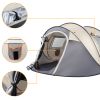 Camping Tent; 4 Person Pop Up; Easy Setup For Camping/Hiking/Fishing/Beach/Outdoor; Etc