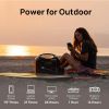 OUPES 1800W Portable Power Station+2*100W Solar Panel for UsePower to RV Trip