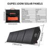 OUPES 1800W Portable Power Station+2*100W Solar Panel for UsePower to RV Trip