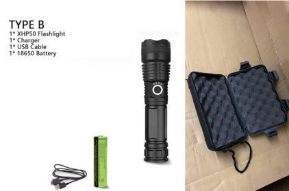 XHP70.2 Powerful USB Led Flashlight (Option: P50 set A-US)