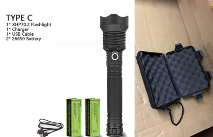 XHP70.2 Powerful USB Led Flashlight (Option: P70.2 set B-US)