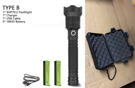 XHP70.2 Powerful USB Led Flashlight (Option: P70.2 set A-US)