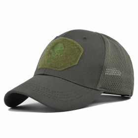 1 pc Breathable Tactical Baseball Cap; Multi-color Mesh Hat With Skull Pattern; Outdoor Hunting Hiking (Color: Color #12)