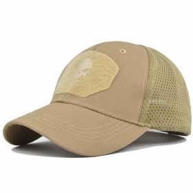 1 pc Breathable Tactical Baseball Cap; Multi-color Mesh Hat With Skull Pattern; Outdoor Hunting Hiking (Color: Color #11)