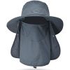 Fishing Hat/Boonie Hat; Sun Wide Brim Hat with Face Cover & Neck Flap, Hiking Fishing