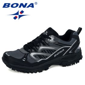 BONA New Popular Men's Shoes for Hiking Outdoors Trekking Tourism Camping Sports Hunting (Color: Charcoal grey D grey, Size: 10)