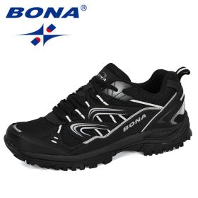 BONA New Popular Men's Shoes for Hiking Outdoors Trekking Tourism Camping Sports Hunting (Color: Charcoal grey S gray, Size: 9)