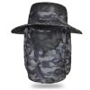 Camo Pattern Waterproof Sun Protection Boonie Hat For Outdoor Safari Hunting Hiking