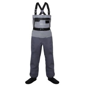 Kylebooker Waterproof Breathable Stockingfoot Chest Wader Premium Five Layer Fabric Fishing Hunting Waders KB007 (Size: XL)