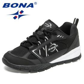 BONA Hiking Shoes Leather Men Sports Trekking Walking Hunting (Color: Charcoal grey S gray, Size: 10.5)