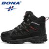 BONA Nubuck Mountain Climbing Shoes Men Quality Outdoor Hiking Hunting Boots