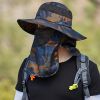 Camo Pattern Waterproof Sun Protection Boonie Hat For Outdoor Safari Hunting Hiking