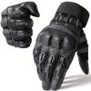 Tactical Gloves for Men - Touch Screen, Non-Slip, Full Finger Protection for Shooting, Airsoft, Military, Paintball, Motorcycle, Cycling, Hunting