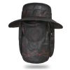 Camo Pattern Waterproof Sun Protection Boonie Hat For Outdoor Safari Hunting Hiking