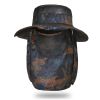 Camo Pattern Waterproof Sun Protection Boonie Hat For Outdoor Safari Hunting Hiking