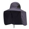 Wide Brim Fisherman's Hat with Neck Flap; Adjustable Waterproof Quick-drying Outdoor Hiking Fishing Cap For Men Women