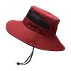 Bucket Hat Summer Men Women Fishing UV Protection Wide Brim Hiking Outdoor