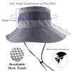 Bucket Hat Summer Men Women Fishing UV Protection Wide Brim Hiking Outdoor