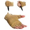 Tactical Military Combat Gloves with Hard Knuckle for Hunting, Shooting, Airsoft, Paintball, Hiking, Camping, Motorcycle