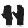 1 pair Arthritis Fingerless Compression Gloves; Outdoor Half Finger Knuckle Pressure Gloves (Buy A Size Up)