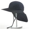 Wide Brim Hat with Neck Flap, Adjustable Waterproof Quick-drying Outdoor Hiking Fishing Men Women