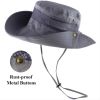 Bucket Hat Summer Men Women Fishing UV Protection Wide Brim Hiking Outdoor